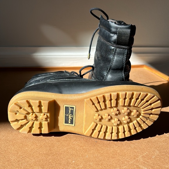 Sam Edelman winter boots with rubber base and animal print upper (size 7M) - Picture 4 of 4